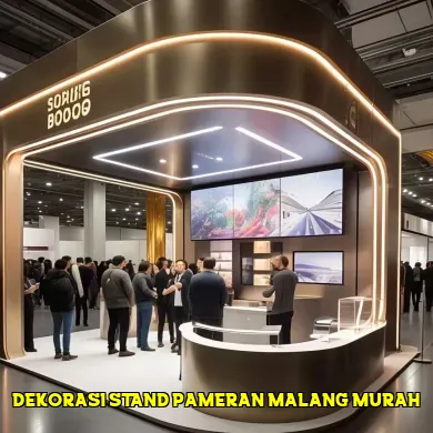 dekorasi stand pameran malang murah